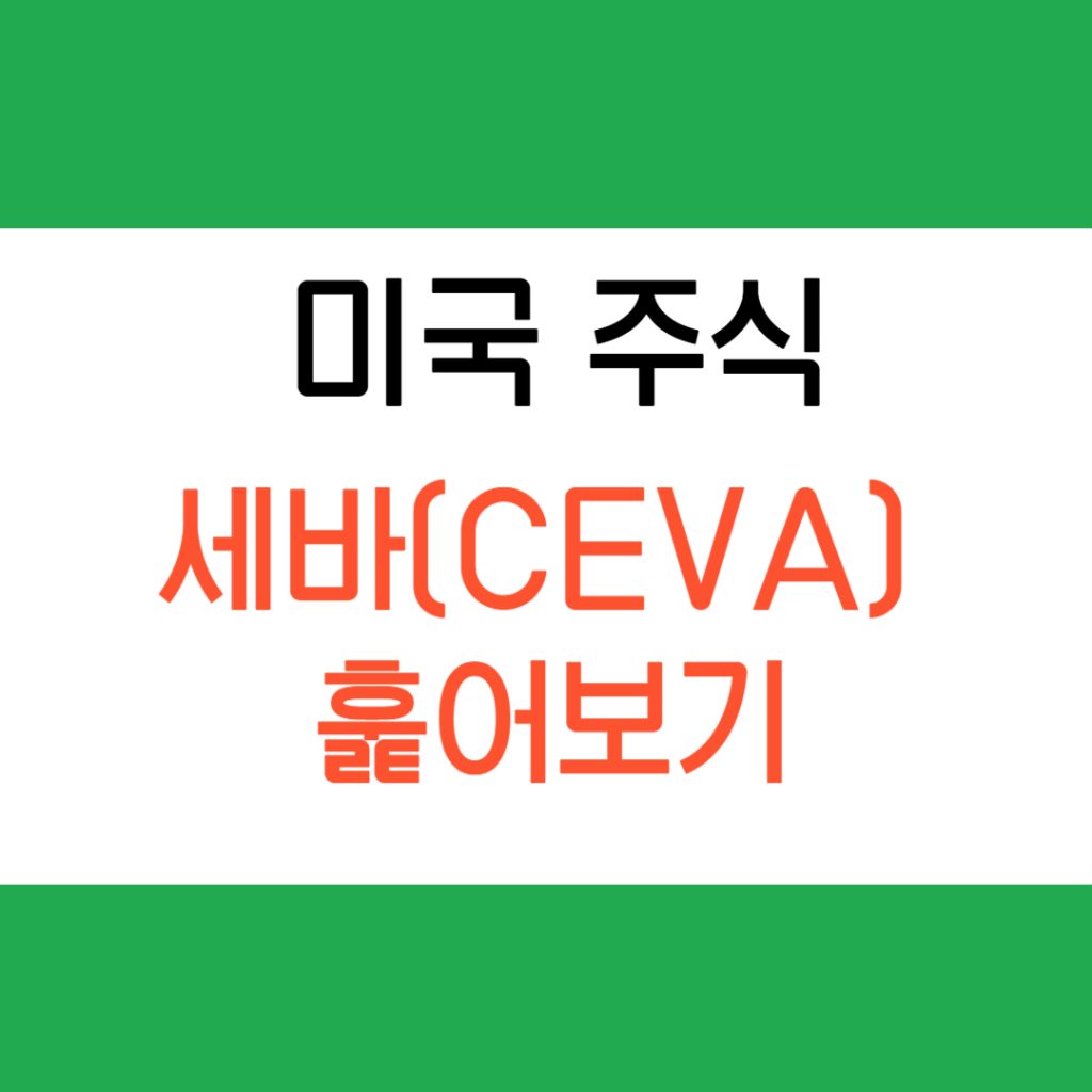 세바(CEVA), AI 반도체와 함께 날아오를까 - 세바 훑어보기